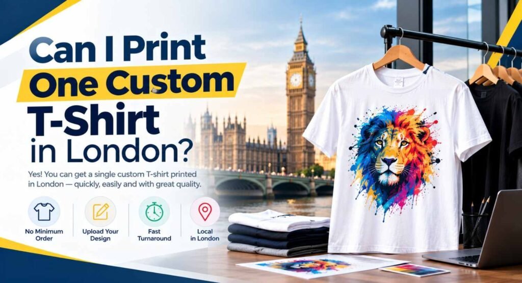 Can I Print One Custom T-Shirt in London?
