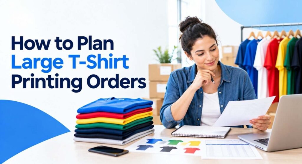 How to Plan Large T-Shirt Printing Orders