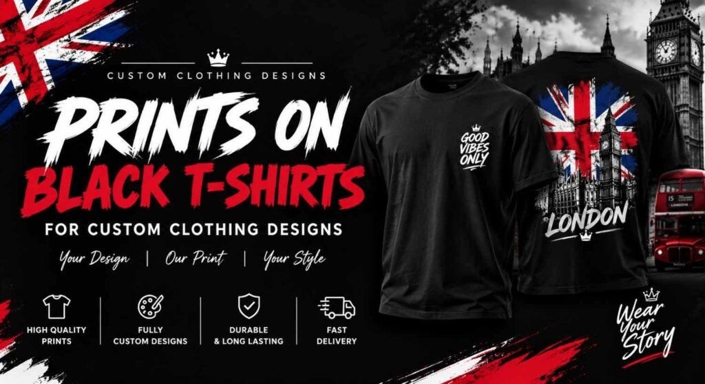 High-Quality Prints on Black T-Shirts for Custom Designs
